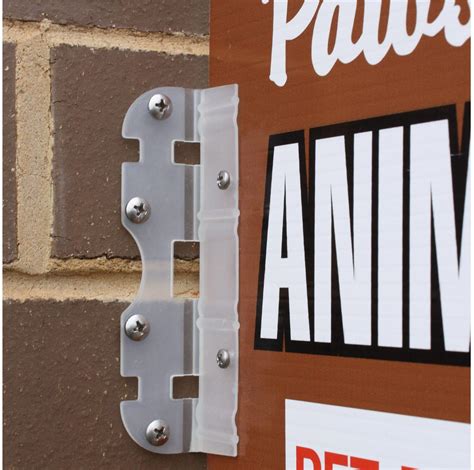 metal sign brackets home depot|building mounted signage bracket.